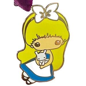 Alice Wonderland Lapel Pin Rabbit Brooch Enamel Badge Pin Accessories Jewelry
